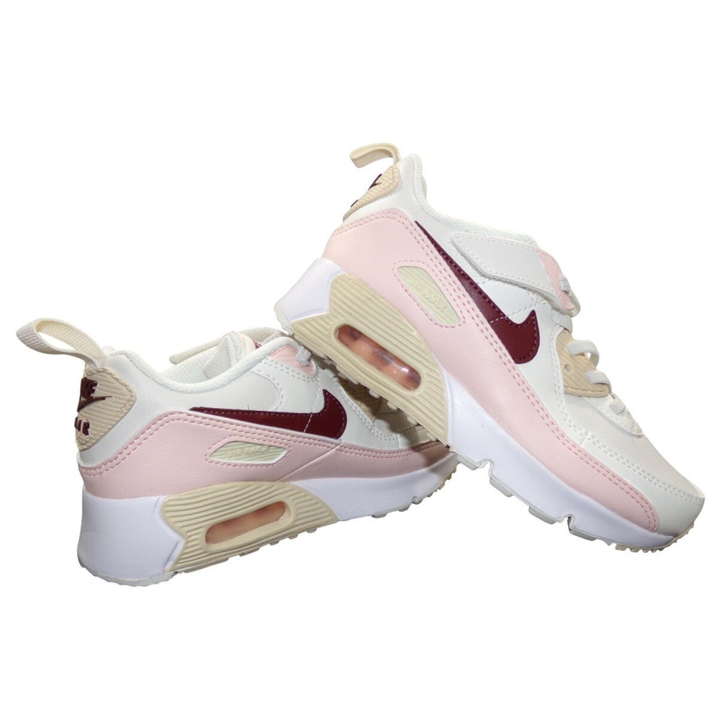 Nike Air Max 90 Girls Phantom/Echo Pink/Sail/Dark Team Red Size 1.5