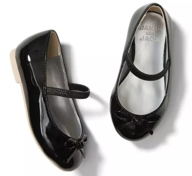 Janie and Jack Patent Bow Ballet Flat Size 8