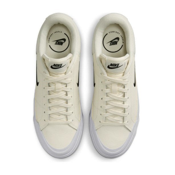 Nike Court Legacy Lift Pale Ivory White Platform Sneakers FV5526-101 Womens 6.5