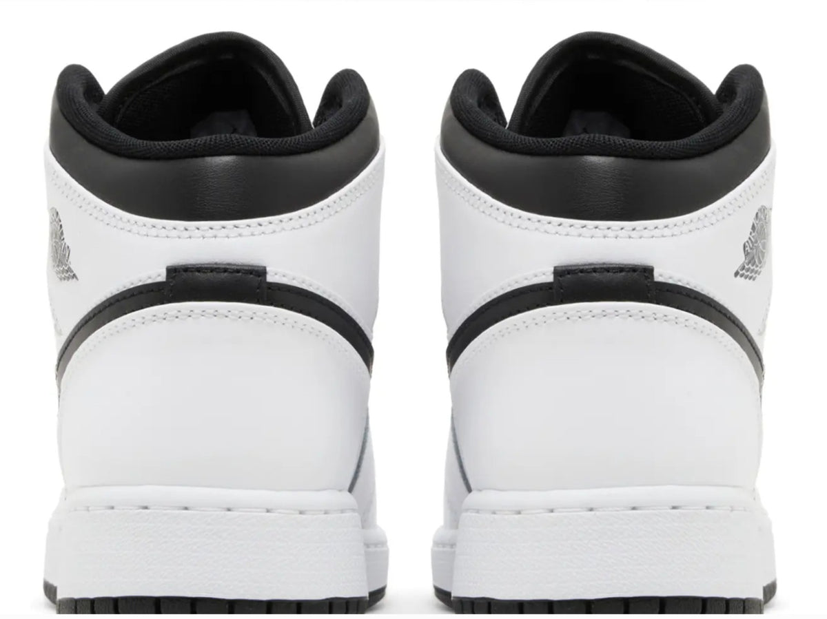 Nike Air Jordan 1 Mid GS 'White Black' DQ8423-132 Size US 6.5Y