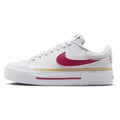 Nike Court Legacy Lift White Sweet Beet Womens Platform Shoes DM7590-112 Size 6