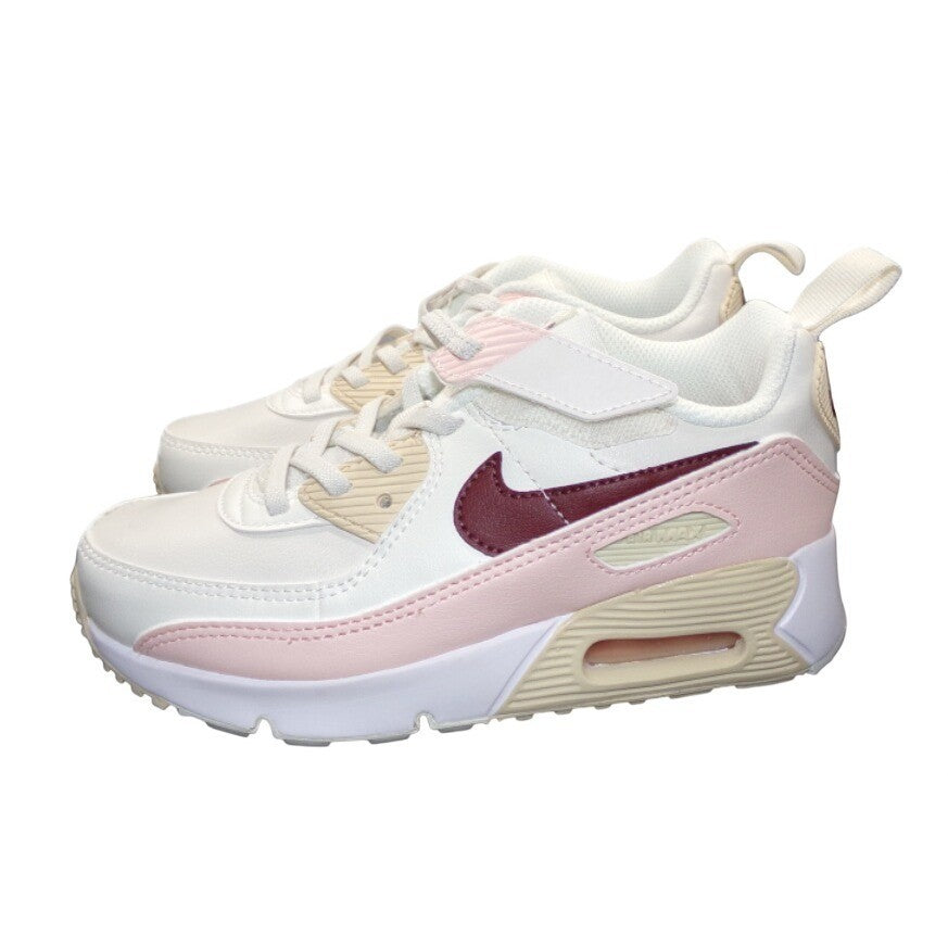 Nike Air Max 90 Girls Phantom/Echo Pink/Sail/Dark Team Red Size 1.5