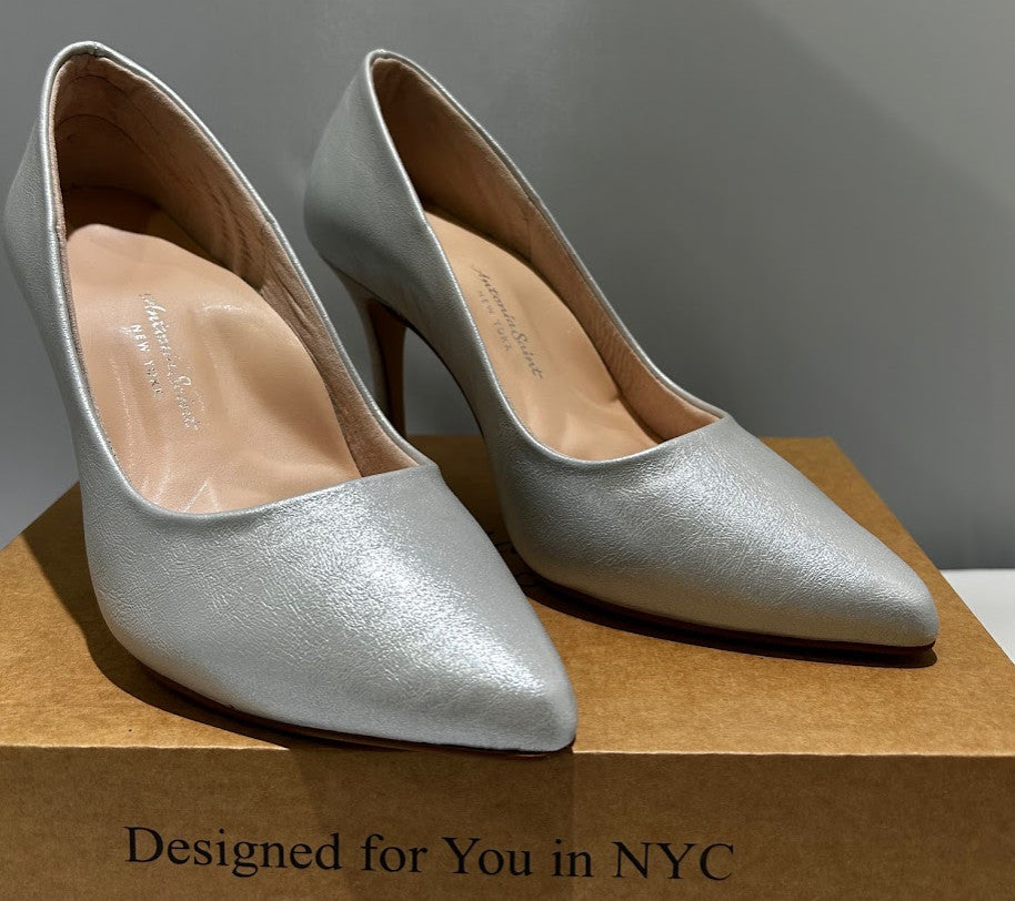 Antonia Saint NY Victoria Hello 3.0 Silver Metallic, Size 9