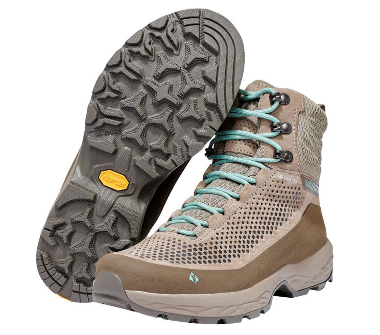 Vasque Torre AT GTX Hiking Boots Womens 9 Brown Teal Waterproof GORE-TEX Vibram