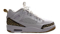 Nike Boy's Jordan Spizike Low (white, black, metallic gold) Size 5.5