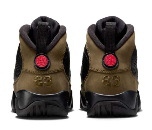 Nike Air Jordan 9 Retro GS Black/Olive Kids HV4574 030 - Size 6Y