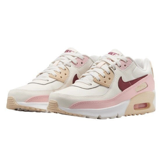 Nike Air Max 90 Girls Phantom/Echo Pink/Sail/Dark Team Red Size 1.5