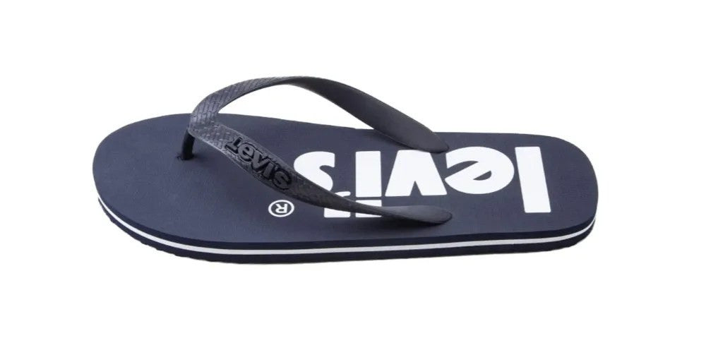 Levi's Men's D6565-0004 Dixon Poster flip flops Blue Size 5.5
