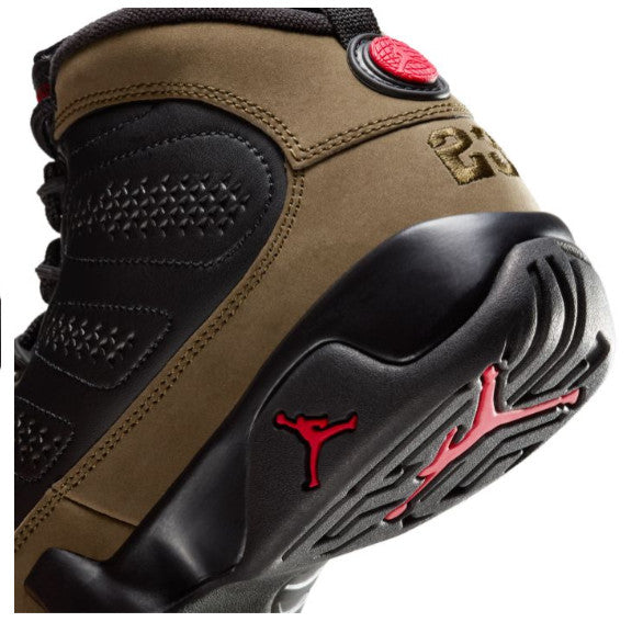 Nike Air Jordan 9 Retro GS Black/Olive Kids HV4574 030 - Size 6Y
