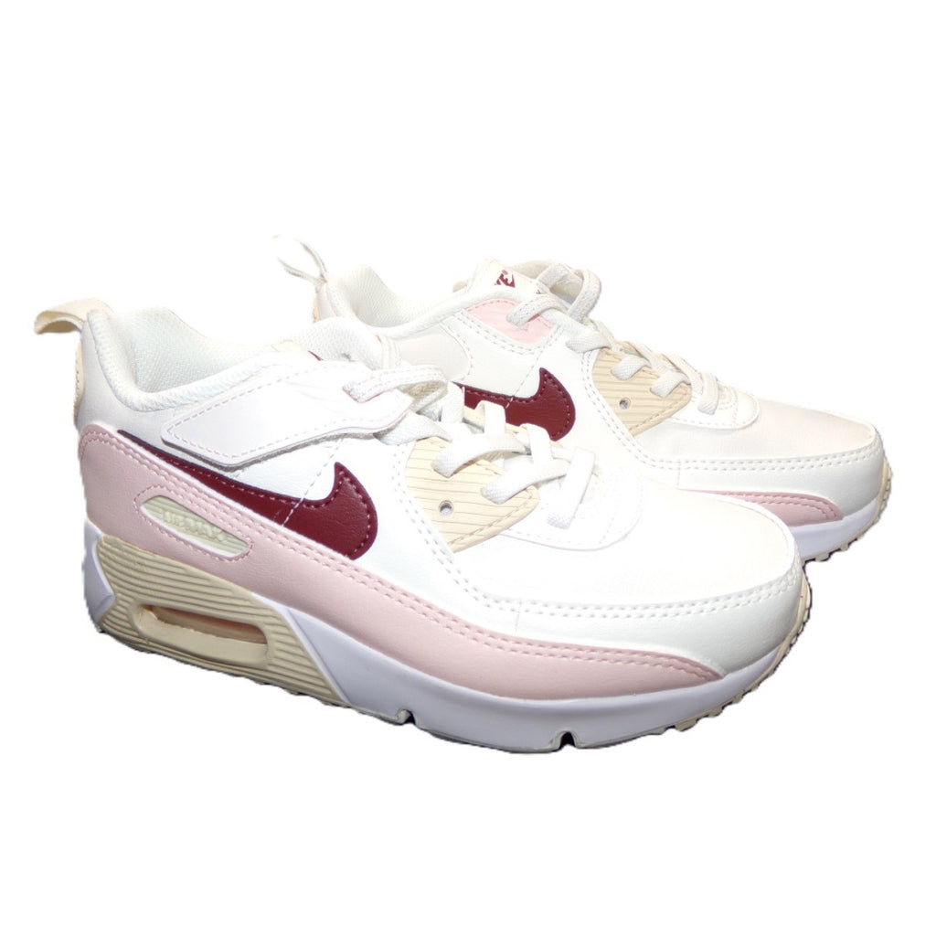 Nike Air Max 90 Girls Phantom/Echo Pink/Sail/Dark Team Red Size 1.5