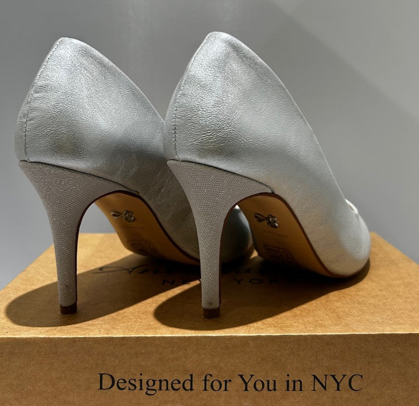 Antonia Saint NY Victoria Hello 3.0 Silver Metallic, Size 10