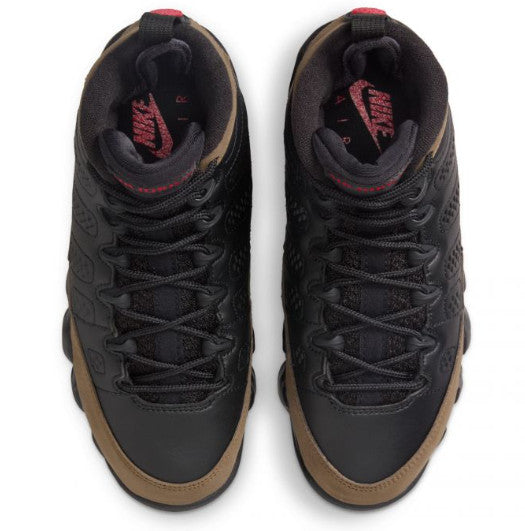Nike Air Jordan 9 Retro GS Black/Olive Kids HV4574 030 - Size 6Y