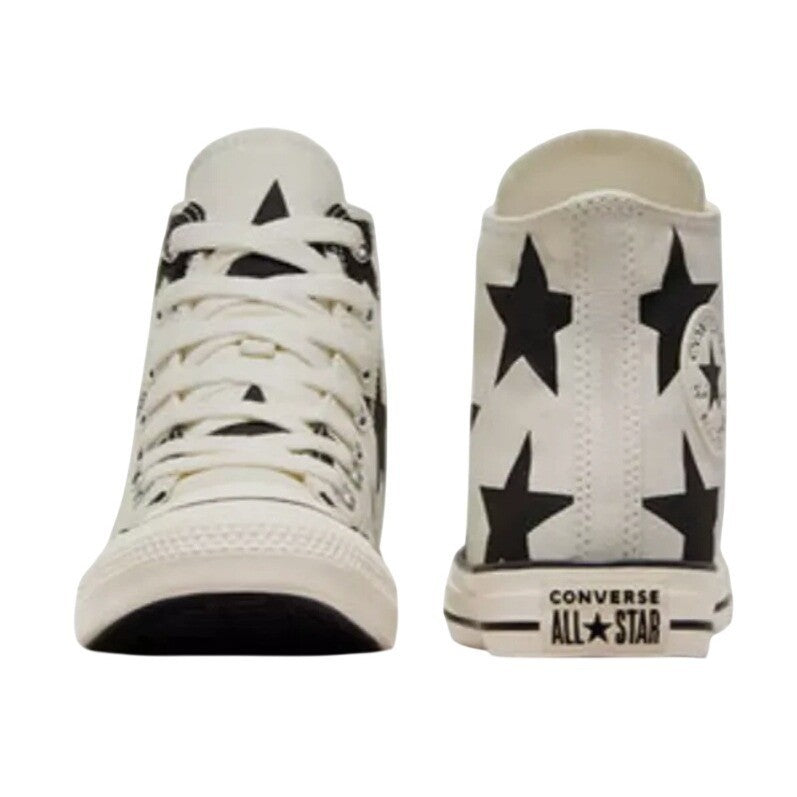 Converse All Star Hi Large Stars Celestial A09898F Womens Size 7 White Black