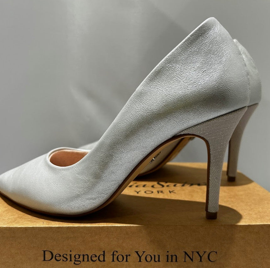 Antonia Saint NY Victoria Hello 3.0 Silver Metallic, Size 10