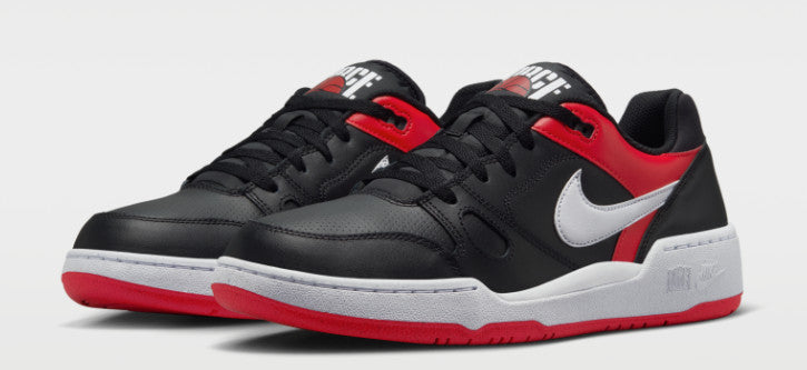 Nike Full Force Low in the "Black/University Red/White" FB1362-003, Size 8.5