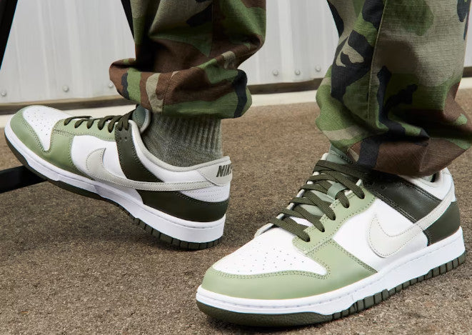 Nike Dunk Low "Oil Green" Men's Sneakers FN6882-100 Size US 9.5