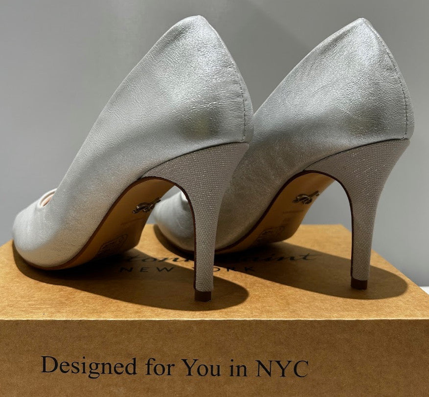 Antonia Saint NY Victoria Hello 3.0 Silver Metallic, Size 8