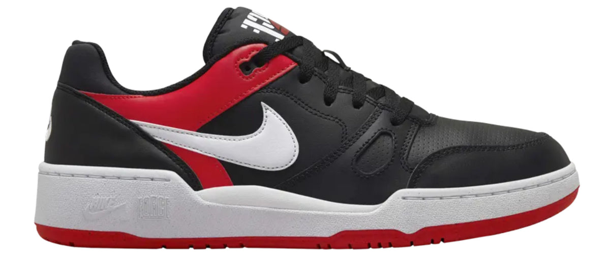 Nike Full Force Low in the "Black/University Red/White" FB1362-003, Size 8.5