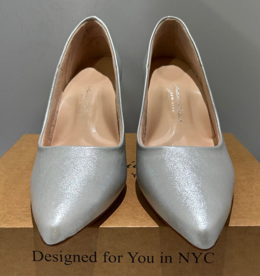 Antonia Saint NY Victoria Hello 3.0 Silver Metallic, Size 9