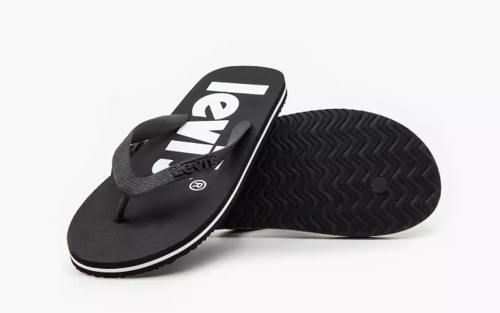 Levi's Men's Dixon Flip Flops Black D6565-0003 Size 4