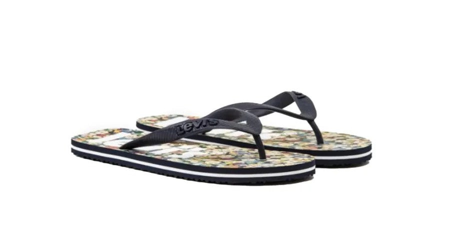 Levi's Women's D6565-0009 Dixon Poster flip flops Size 5.5