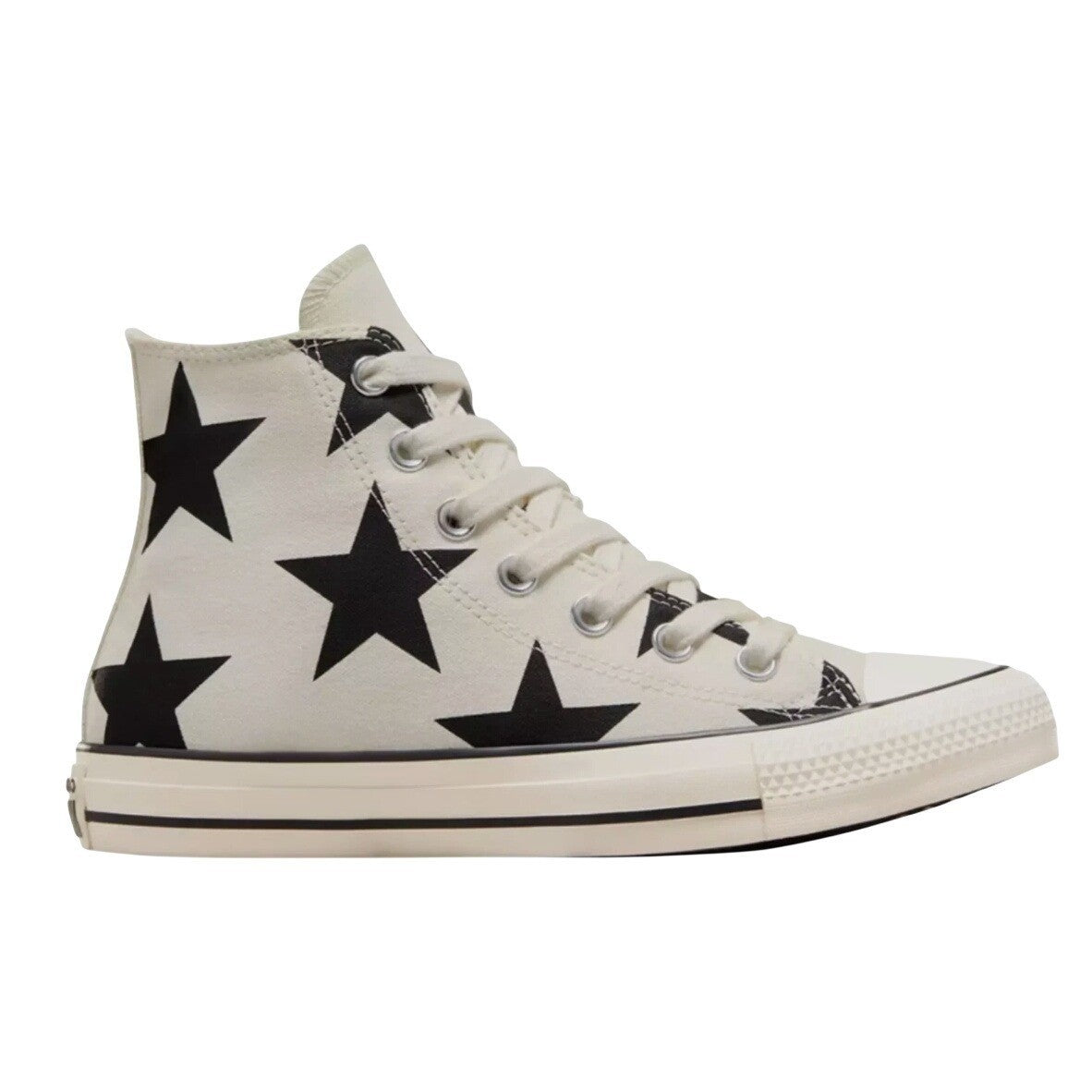 Converse All Star Hi Large Stars Celestial A09898F Womens Size 7 White Black