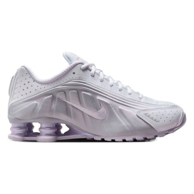 Nike Womens Nike Shox R4 White Metallic Platinum HF5076-100 Size 7.5