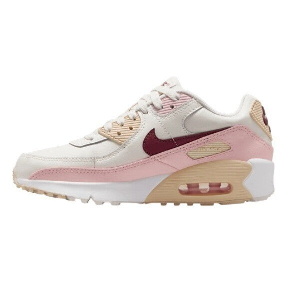 Nike Air Max 90 Girls Phantom/Echo Pink/Sail/Dark Team Red Size 1.5